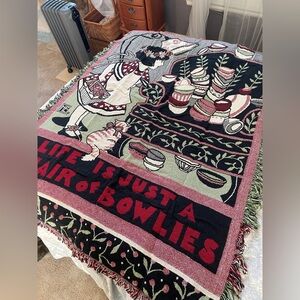 Mary Engelbreit Black and Red Throw Blanket